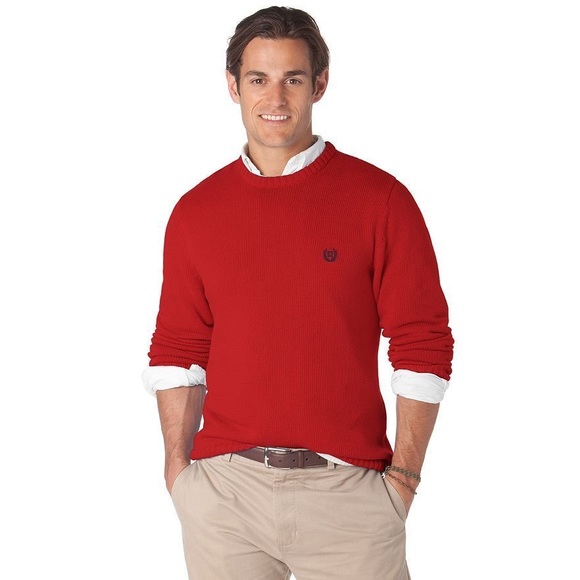 chaps crew neck sweaters